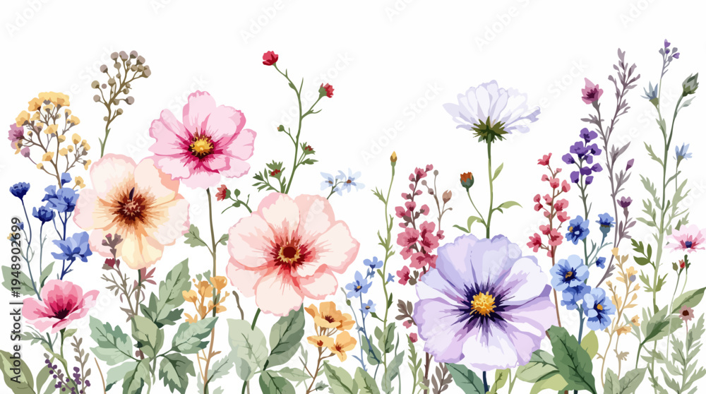 Fototapeta premium spring flowers in the grass