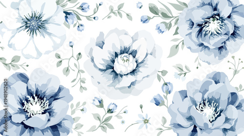 blue flower background