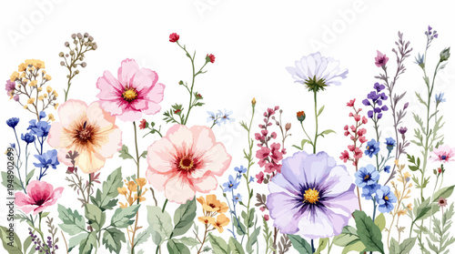 spring flowers in the grass