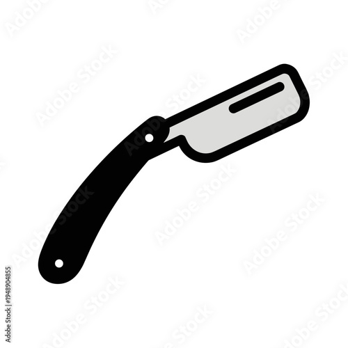 Professional Black Straight Razor Shaving Tool