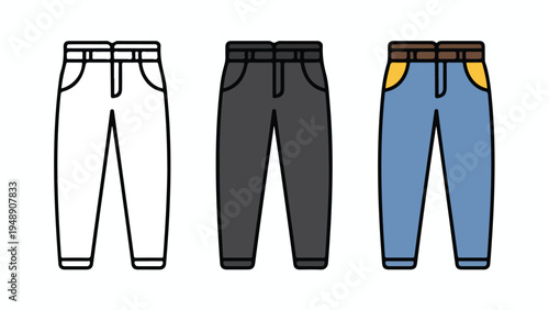 jeans isolated on white background