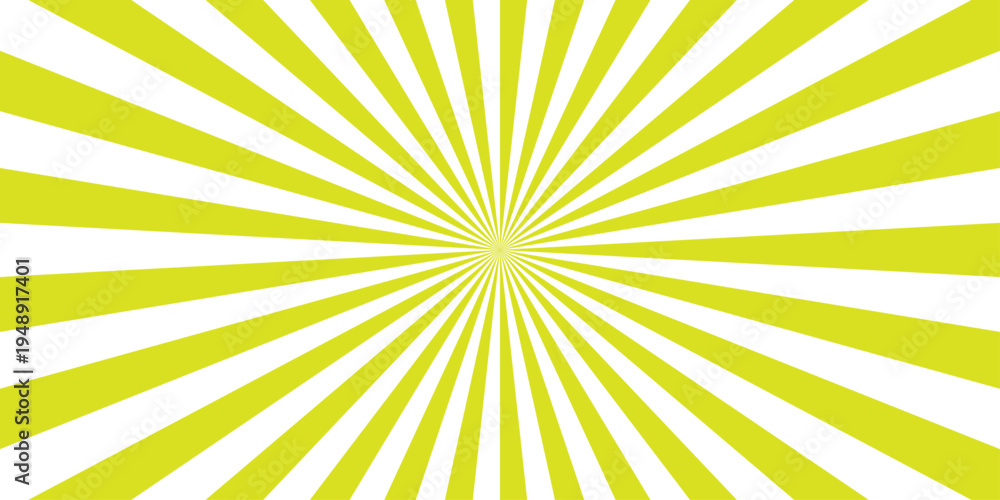 Obraz premium Minimal sunrise radiate striped wave geometric circus light Colorful sun rays sunburst pattern background. Sunburst background vector illustration pattern beam rays.