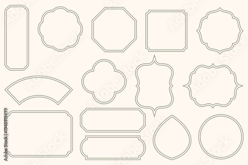 set of frame design, background decoration