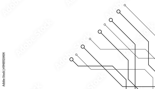 Abstract futuristic circuit board Illustration, Circuit board with various technology elements. Circuit board pattern for technology background. Vector illustration