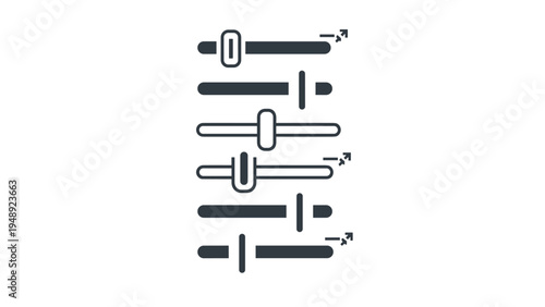 Sound mixer console sliders for audio production and professional music engineering settings used in recording studios.