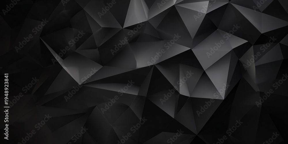 Obraz premium Dark geometric shapes form a textured, abstract pattern