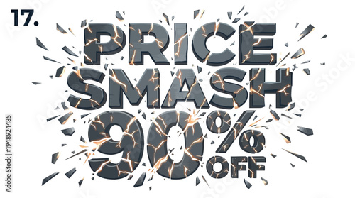 Price Smash 90% Off Sale Advertisement
