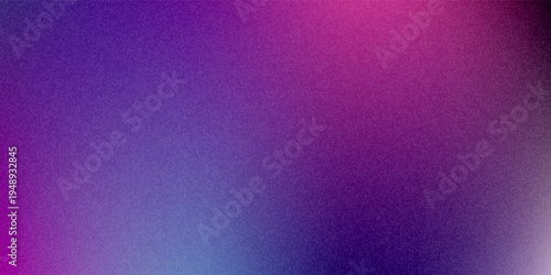 Abstract purple blue gradient background with grainy noise texture, lo-fi aesthetic wallpaper, vibrant magenta soft blur for social media and modern web design.