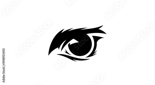 Abstract Falcon Eye Illustration