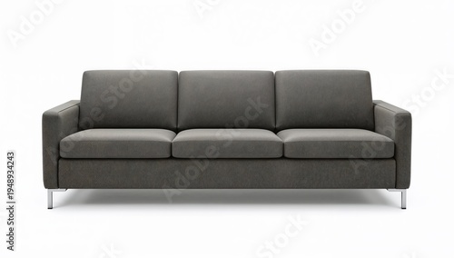 Modern modular waiting room sofa with removable cushioned seats and sleek armrests for office or reception spaces