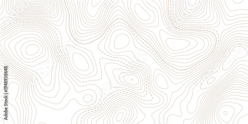 Abstract discovery topographic map banner texture background, modern curve abstract topo map design,Contour background geographic grid. Vector illustration.