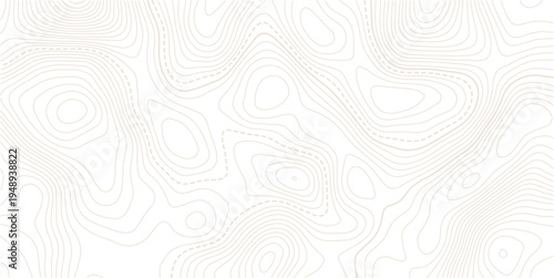 Abstract discovery topographic map banner texture background, modern curve abstract topo map design,Contour background geographic grid. Vector illustration.