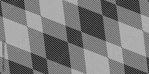 Abstract simple geometric vector seamless pattern with gold line texture on white background. Light modern simple wallpaper, bright tile backdrop, monochrome graphic element.