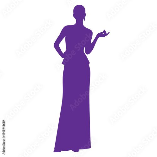 Feminine elegance charm fashion trends style sophistication timeless beauty, Vector and PNG