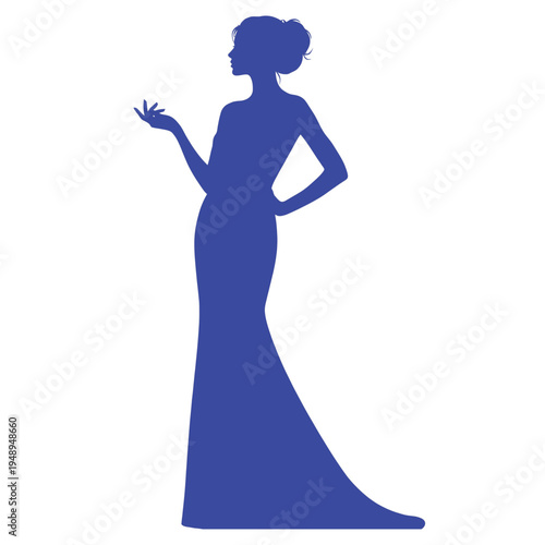 Feminine elegance charm fashion trends style sophistication timeless beauty, Vector and PNG