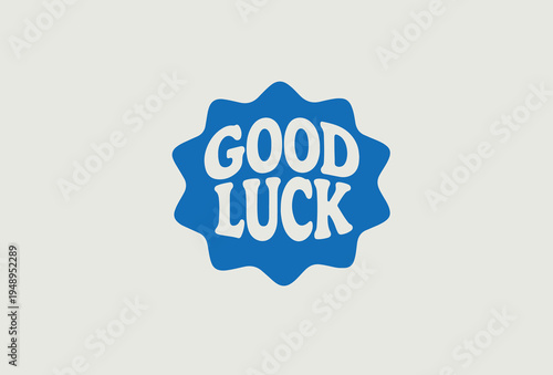 Good Luck Badge Illustration