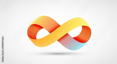 Colorful Infinity Loop Symbol of Endless Possibilities and Eternity