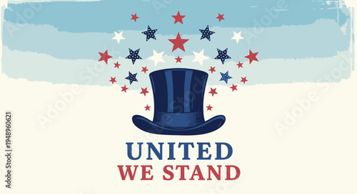 American Top Hat with Stars.