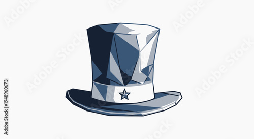 Geometric Top Hat with Star.