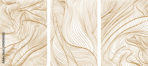 Line pattern in luxury style vector. Elegant background with abstract template.