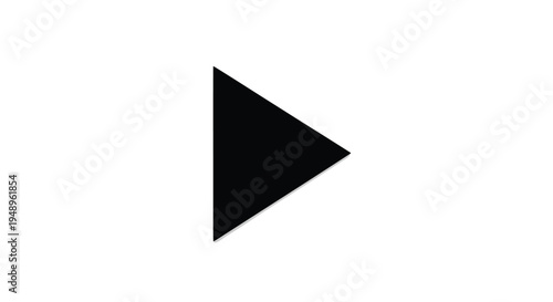 A black triangular play button symbol on a plain background