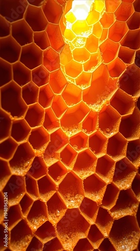 Honeycomb cavity wax pattern background