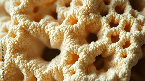 Coral skeleton porous texture background