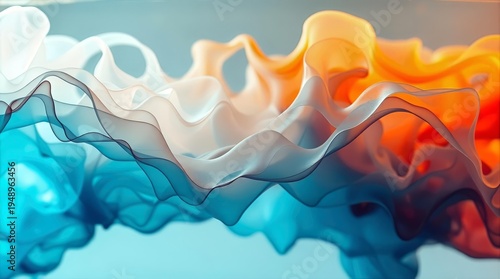 Ink layer fluid artistic background