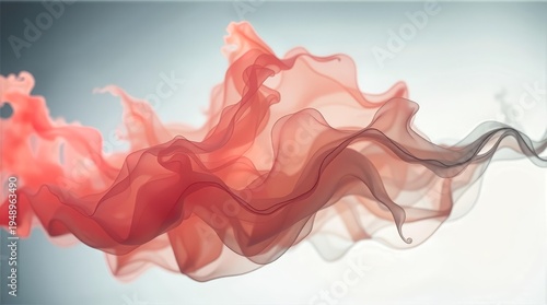 Floating ink layers abstract background