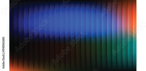 Abstract swirl of radiating lines in pale blues greens and beige tones