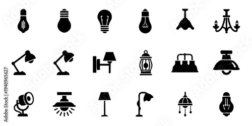 Various lamps and light fixtures on display in a well-lit showroom interior with multiple lighting options.