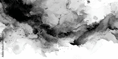 Abstract expression of ink spreads across the surface, in a display of artistic energy and creativity. The image invites viewers to interpret its patterns. 