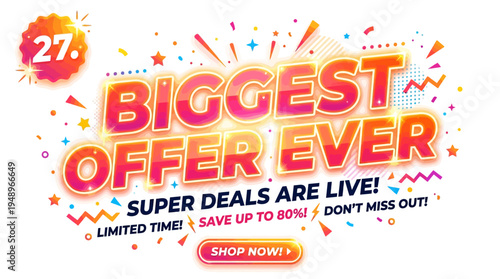 Biggest Offer Ever Promo Banner