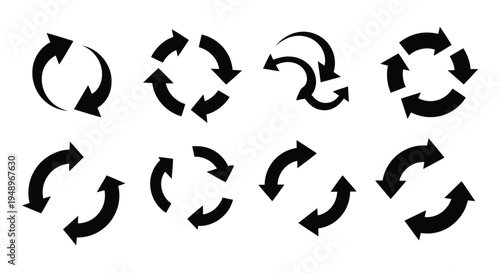 A collection of various arrow symbols pointing in different directions