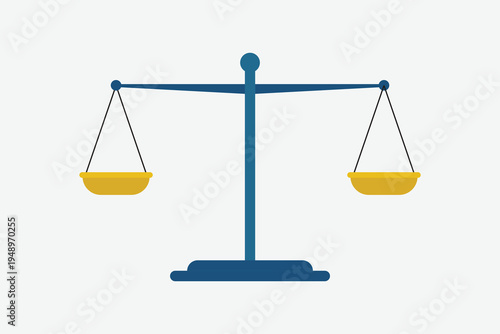 Scale design balance sign. Vector design element on white background.