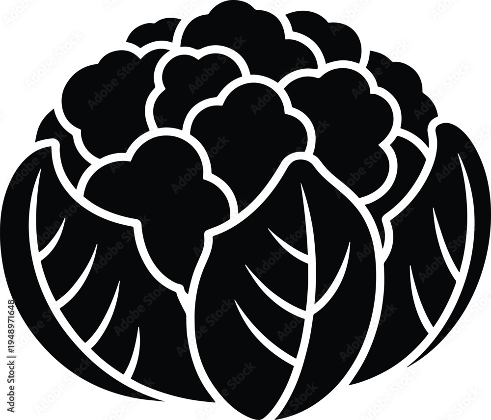 Fototapeta premium vector silhouette of a leaf flower design
