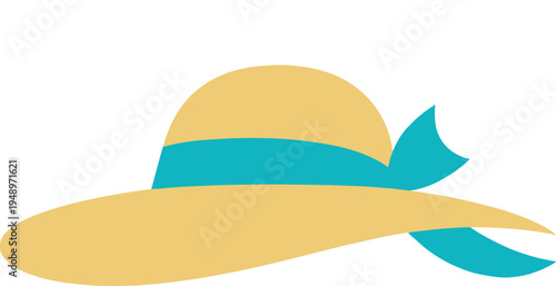 summer hat and sun glasses