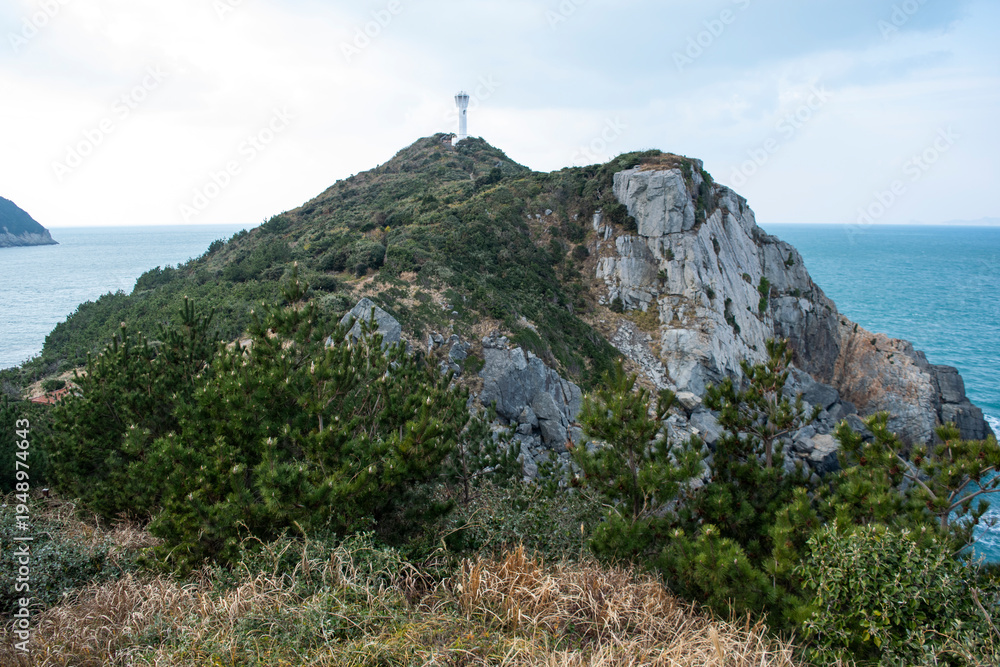 Fototapeta premium 거문도, 녹산곶등대, Geomundo, Noksangot Lighthouse
