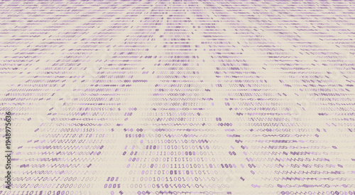 Isometric Data Strata - Receding Binary Perspective with Industrial Grid Alignment