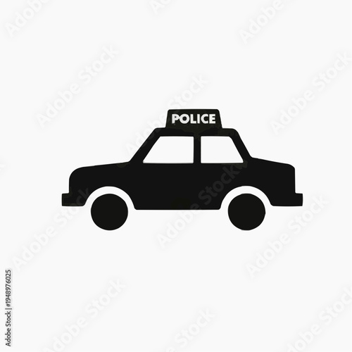 black police car