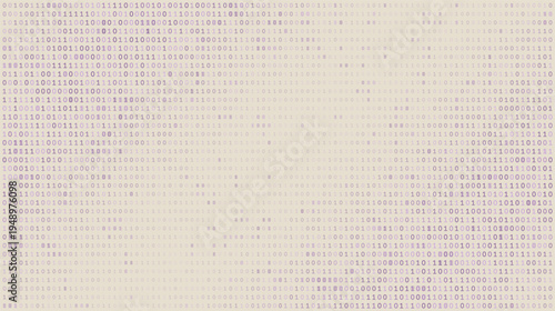 The Digital Tapestry - Dense Binary Code Grid and Data Visualization