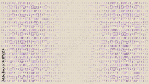 Monolith Data Stream - Symmetrical Binary Code Wall for Cybersecurity and Server Architecture