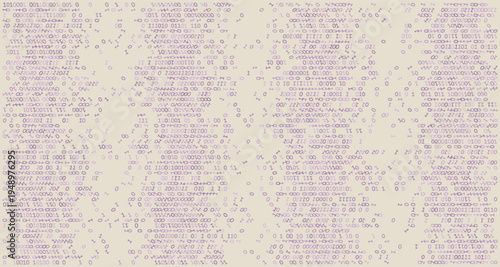 Structured Digital Logic - Binary Code Columns on Data Matrix