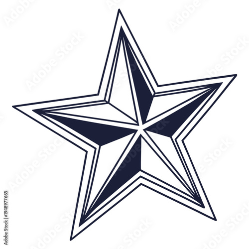 Geometric starburst icon vector design with useful as a graphic element or