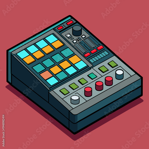 Electronic Music Drum Sequencer Device