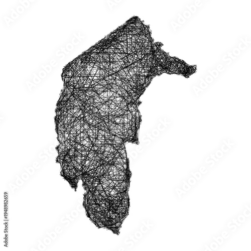 Sketch Australian Capital Territory outline map design