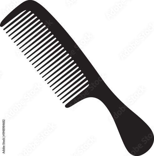 Hair comb silhouette grooming tool for styling and personal care