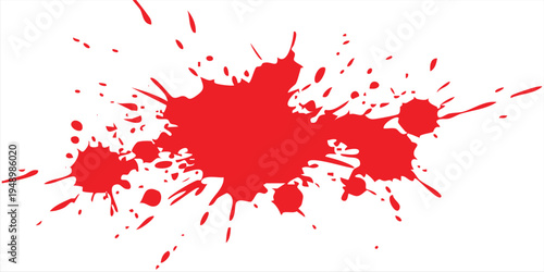 Expressive red brushstorm design, chaotic paint strokes swirling around a circular center, abstract artistic texture.