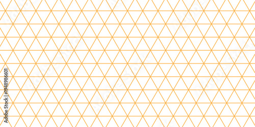 Abstract isometric box pattern, orange linear geometry forming repeating cube illusion across white background.