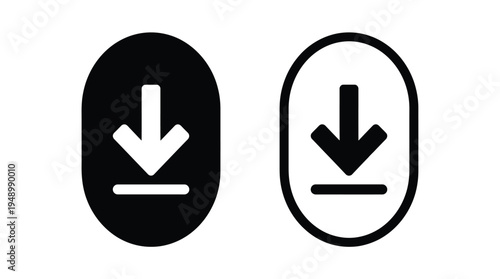 download icon symbol vector